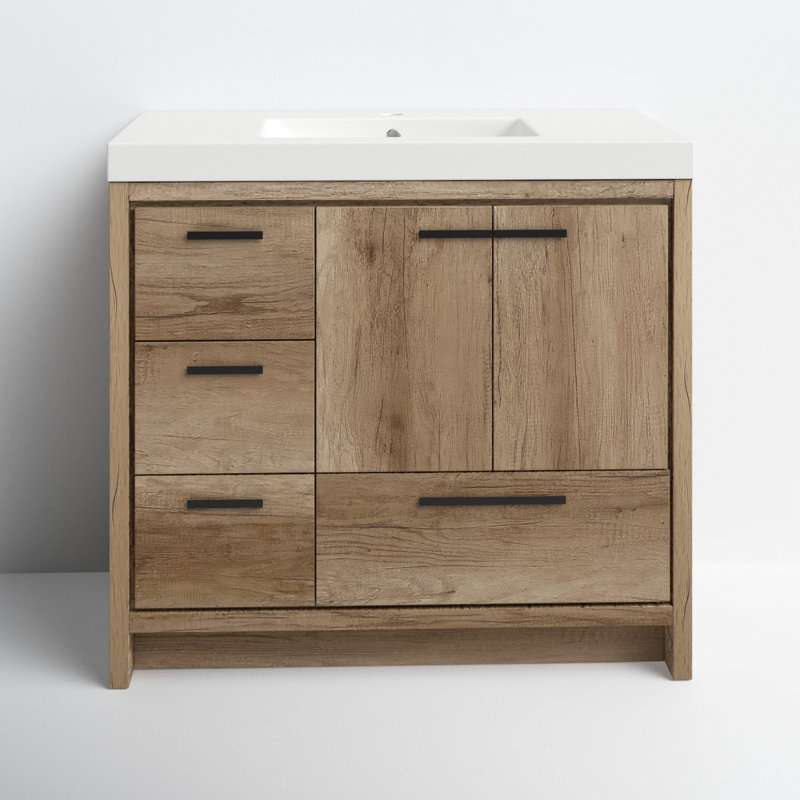 Zipcode Design™ Albers 36'' Single Bathroom Vanity with Resin Top